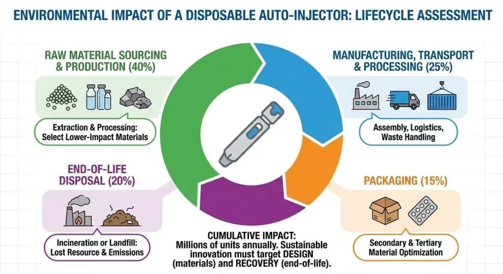 Environmental impact of a disposable auto-injector:lifecycle assessment