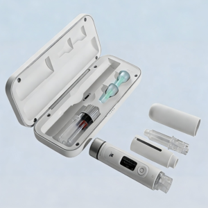 Professional auto injector pen system with travel case and cartridge accessories