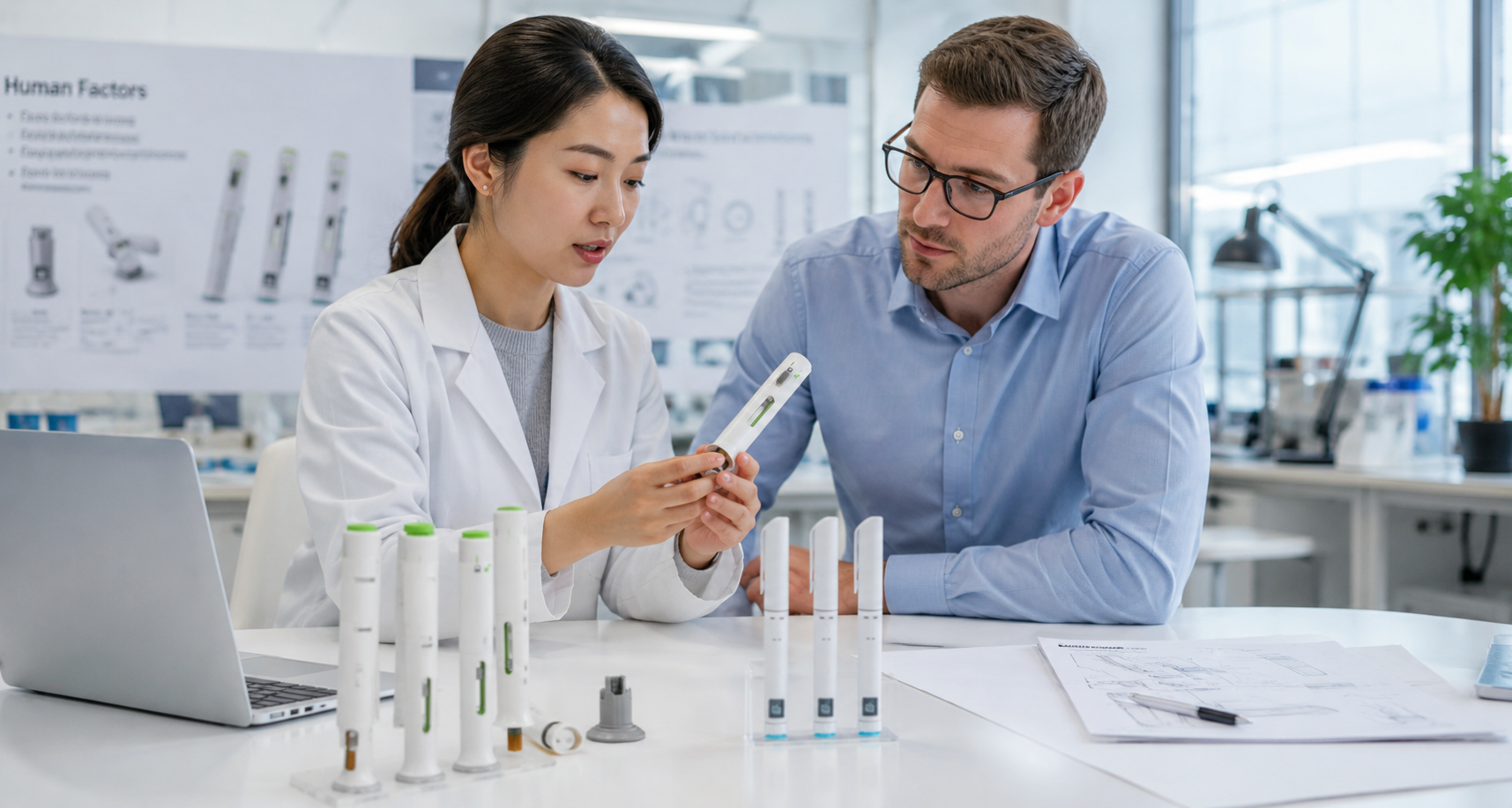 Modern pen injector development laboratory supporting self-injection drug delivery solutions and device innovation