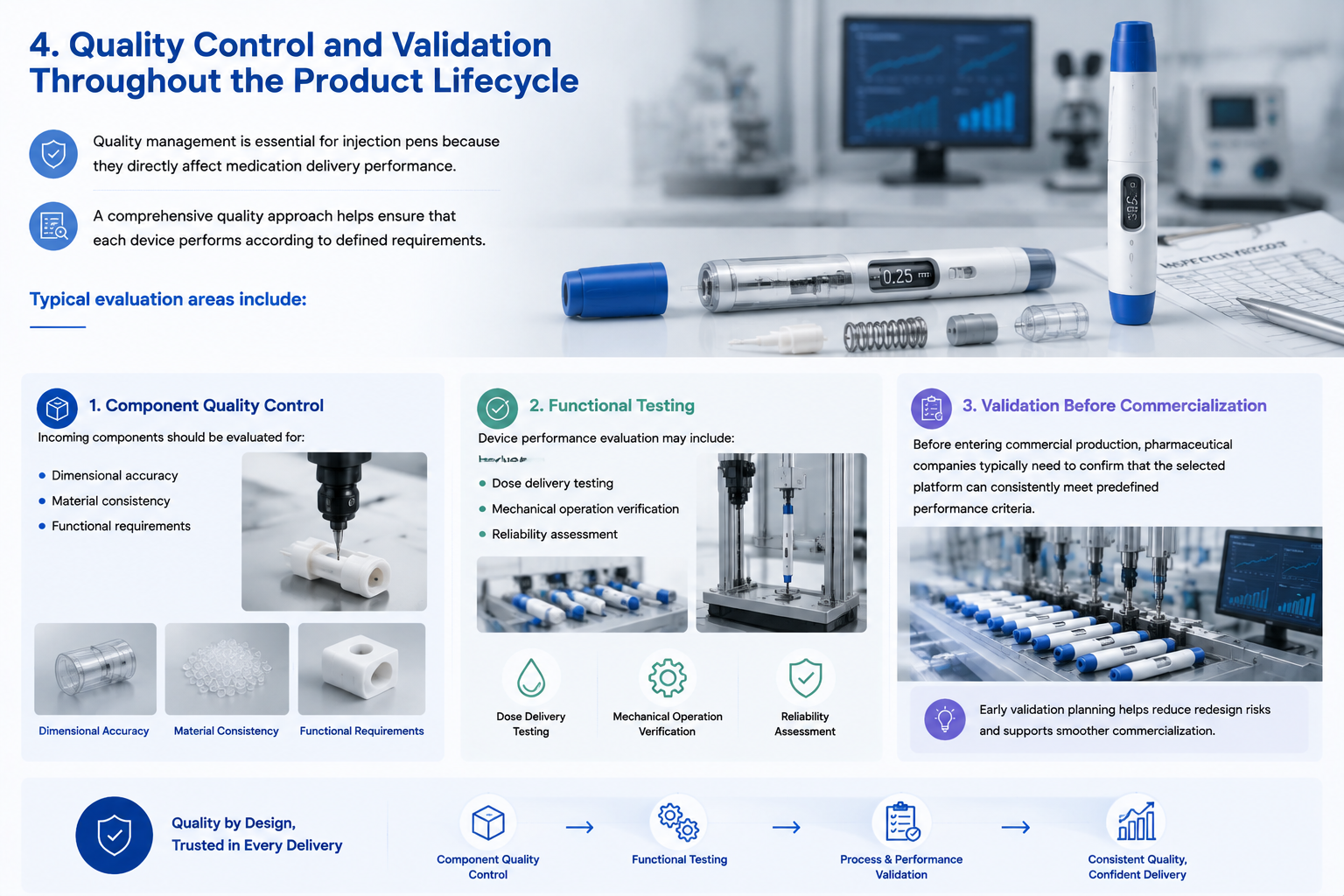 Quality Control and Validation Throughout the Product Lifecycle